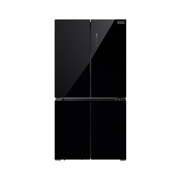 Cross Door Black Glass Refrigerator